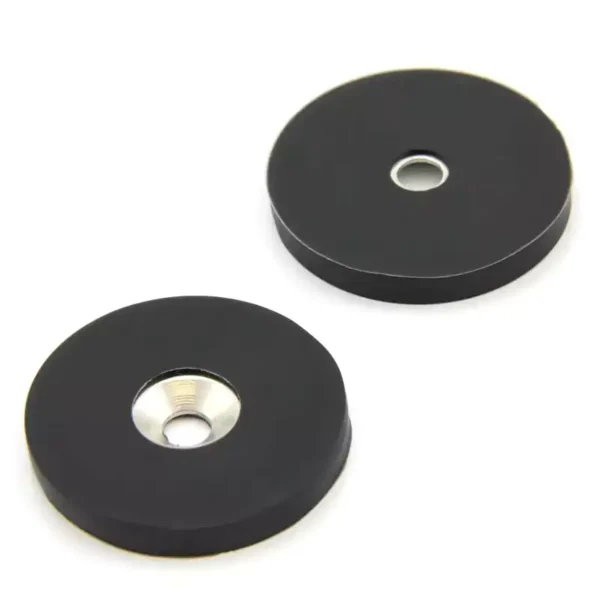 Countersunk Hole Rubber Coated Permanent Magnet