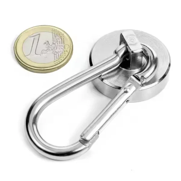 Removable Carabiner Snap Hook Pot Neodymium Iron Boron Magnet