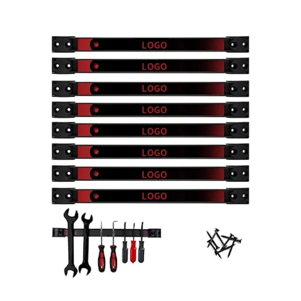 12-inch Magnetic Tool Holder with Threaded Mounting Through Holes