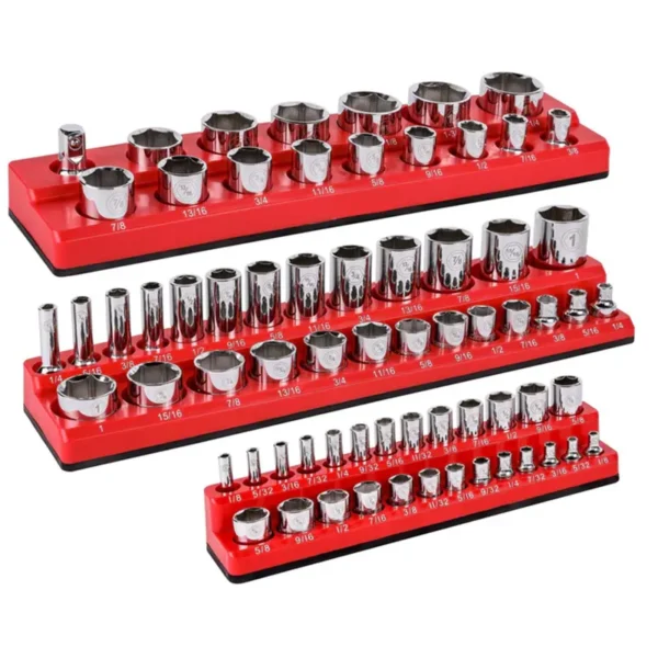 Benchtop Magnetic Drill Bit Socket Tool Socket Organizer