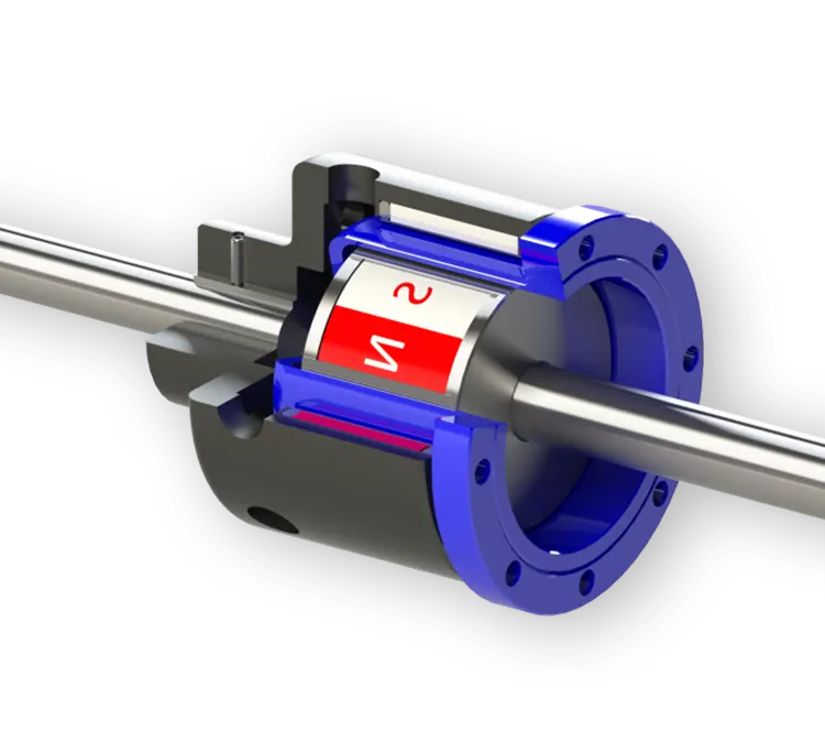 Drum coaxial magnetic coupling