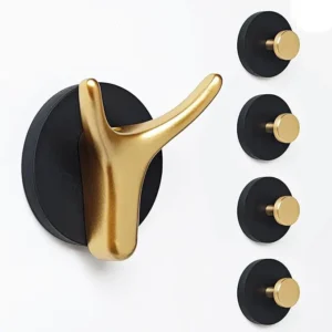 Imitation horn shaped galvanized magnetic coat hook