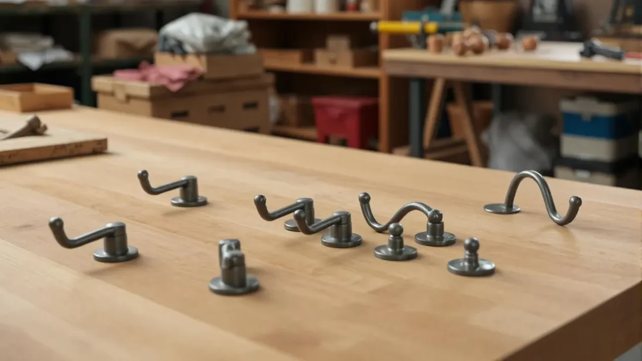 Custom-made magnetic coat hooks