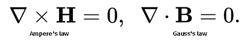 Ampere's law and Gauss's law