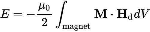 Energy formula of the demagnetization field
