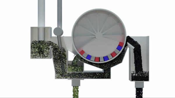 what is magnetic drum separator