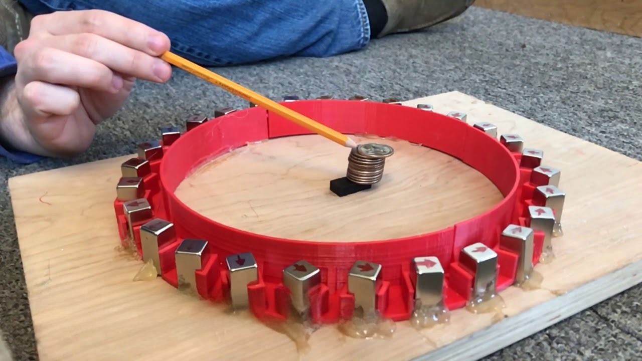 How many magnets are needed for a Halbach array