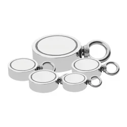 Magnete magnetico su misura di pesca di aspirazione di NdFeB di dimensione doppia parteggiato